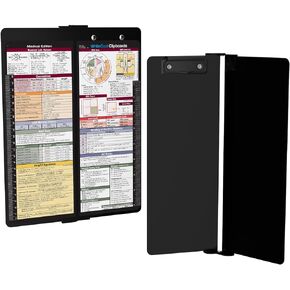 Whitecoat Clipboard® Vertical - Black Medical Edition