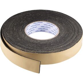 uxcell Sealing Foam Tape 10mm Wide 2mm Thick 10m/32.8ft Long, EVA Self Adhesive Weather Strip for Window Door Insulation