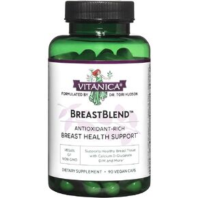 Vitanica BreastBlend, Breast Care Support, Vegan, 90 Capsules