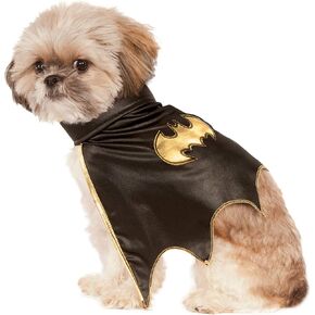 لوازم الحفلات من Rubie's للبالغين من الجنسين DC Comics Batgirl Pet Cape، أسود، رقبة صغيرة 12 محيط 17 ظهر 11 US