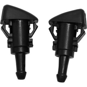 ZHParty 2 Pcs Front Windshield Washer Nozzle Wiper Spray Jet Kit fit for Chrysler 300, Dodge Magnum, 06-10 Dodge Charger, 11-19 Jeep Compass - Replaces OEM # 4805742AC, 5165712AA