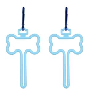 2 PCS Dog Poop Bag Holders,Hands-Free Pet Waste Bag Clips for Hold Waste Bag Poop Bags