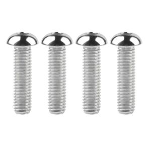 Titanium M8 15 20 20 25 30 Button Head Bolt Screws Pack of 4 (M8x15mm, Black)