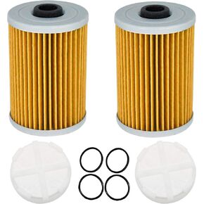 Fuel Filter and Filtering Disk Set 35-8M0093688 866171A1 8M0093688 35-892665 for Mercury Marine Mercruiser Engines with Gen III 3 Fuel Cooler, 2 Psc