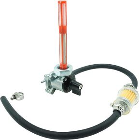 M MATI Fuel Tank Valve Switch Petcock & Gas Oil Fuel Filter for Honda VTX1300 C/R/S/T 2004-2009 16950-MEM-674 16963-MY5-610