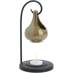 Gifts & Decor Folk Art Porcelain Tear Drop Oil Warmer Candle Holder