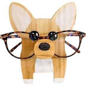 Fun Animal Eyeglass Holder Stand, Cute Cat Shaped Sunglasses Display Stand, Pet Glasses Stand Holder, Nightstand Glasses Holder for Home Office Decoration Men Women Adults Gifts