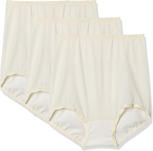 Bali Womens Brief Underwear, Skimp Skamp Brief Panties, 3-Pack (Colors May Vary) in Saudi Arabia