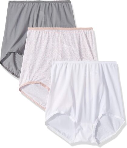 Bali Womens Brief Underwear, Skimp Skamp Brief Panties, 3-Pack (Colors May Vary) in Saudi Arabia