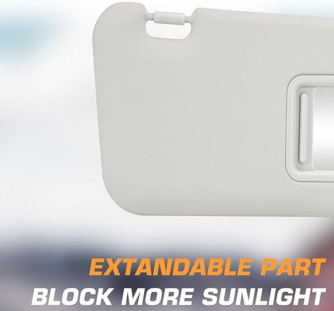 حاجب الشمس للسيارة من جانب السائق مع أضواء متوافق مع 2010 2011 2012 2013 Mazda 3 Gray Sun Visor # BBM269320C75 in Saudi Arabia