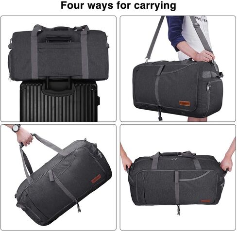 CANWAY Duffle Bag for Men Women Travel, Large Capacity Overnight Tote Bag Weekender Duffel Bag with Luggage Sleeve for Travel/Hospital/Gym in Kuwait