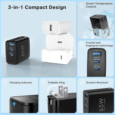 40W USB C Charger Block, 2-Pack Foldable Wall Charger in Saudi Arabia
