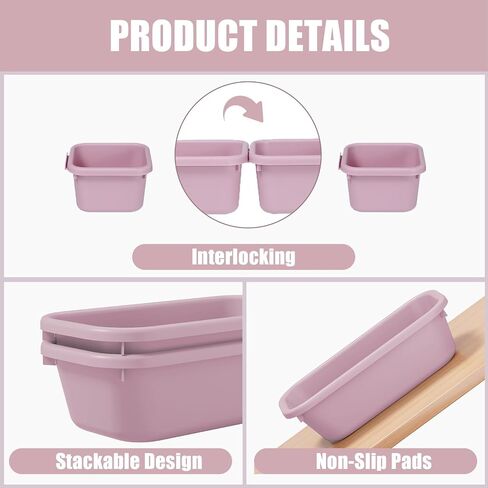 Famhap 9 PCS Plastic Drawer Organizer Set, Desk Drawer Divider Organizer Trays, Vanity Storage Bins for Makeup, Jewelry, Utensils, Gadgets for Kitchen, Bedroom, Bathroom and Office (Dark Green) in Saudi Arabia