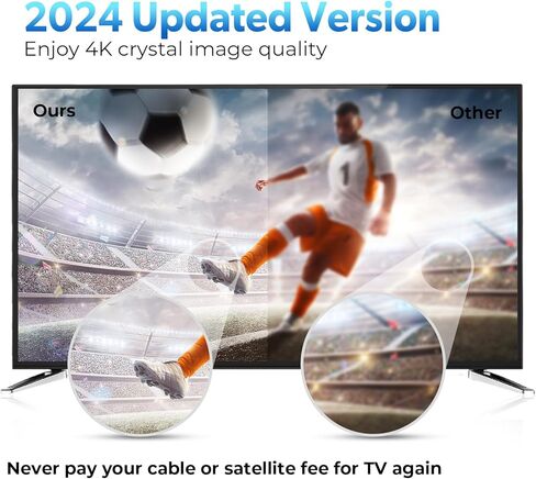 945 Miles Range TV Antenna for Smart TV Indoor, Digital Antenna for TV, TV Antenna Indoor/Outdoor with Adjustable Amplifier Signals Booster, Support 8K 4K 1080P for All TVs in Kuwait