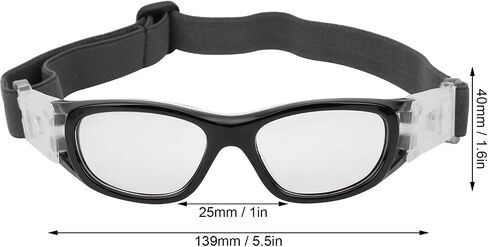 SUNGOOYUE VGEBY Goggles, Children Sports Goggles -Teenager Adjustable Football Cycling Basketball Glasses Accessory(Black) in Saudi Arabia