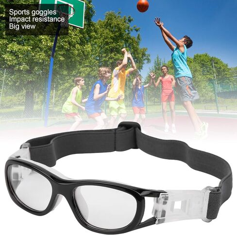 SUNGOOYUE VGEBY Goggles, Children Sports Goggles -Teenager Adjustable Football Cycling Basketball Glasses Accessory(Black) in Saudi Arabia