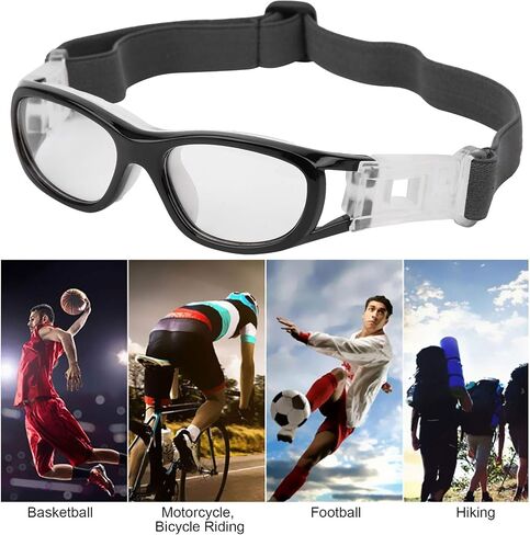 SUNGOOYUE VGEBY Goggles, Children Sports Goggles -Teenager Adjustable Football Cycling Basketball Glasses Accessory(Black) in Saudi Arabia