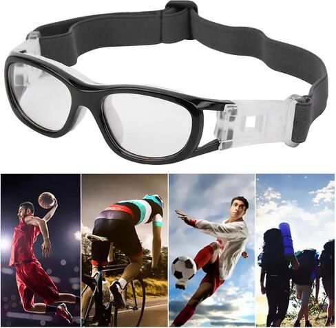 SUNGOOYUE VGEBY Goggles, Children Sports Goggles -Teenager Adjustable Football Cycling Basketball Glasses Accessory(Black) in Saudi Arabia