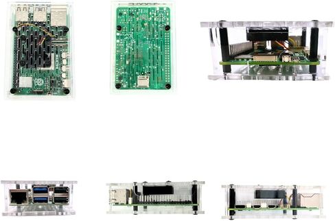 حافظة Vilros Raspberry Pi 5 متوافقة مع الأكريليك الشفاف مع مروحة PWM in Kuwait