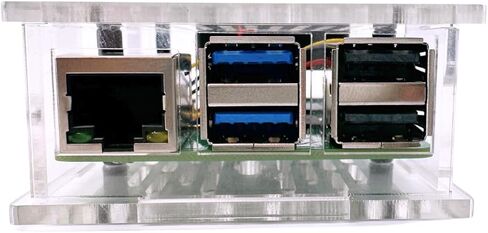 حافظة Vilros Raspberry Pi 5 متوافقة مع الأكريليك الشفاف مع مروحة PWM in Kuwait
