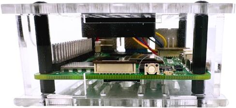 حافظة Vilros Raspberry Pi 5 متوافقة مع الأكريليك الشفاف مع مروحة PWM in Kuwait