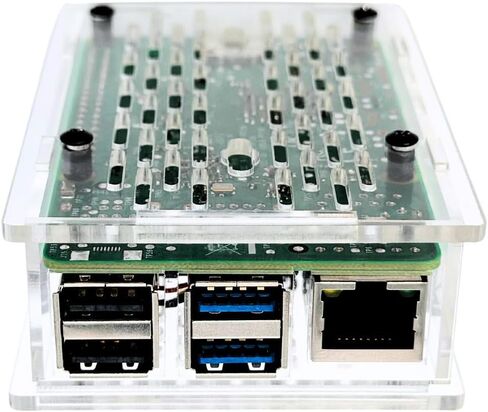 حافظة Vilros Raspberry Pi 5 متوافقة مع الأكريليك الشفاف مع مروحة PWM in Kuwait
