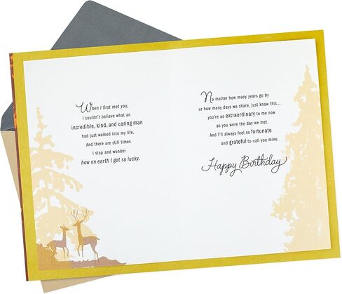 Hallmark Birthday Card for Husband or Boyfriend (Deer) in Saudi Arabia