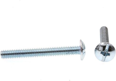 Prime-Line 9006837 Machine Screw, Truss Head, Slotted/Phillips Combo, #8-32 X 1-3/8 in, Zinc Plated Steel, Pack of 75 in Saudi Arabia