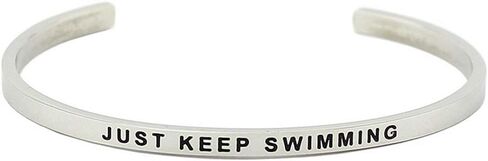 Jude Jewelers 4mm Width Stackable Stainless Steel Inspirational Bangle Bracelet in Saudi Arabia