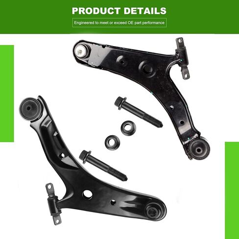 SCITOO 8pcs Front Suspension Kit Lower Control Arm w/Ball Joint Inner Outer Tie Rod End Sway Bar Link Fit 2001 2002 2003 2004 2005 2006 For Hyundai Santa Fe in Saudi Arabia