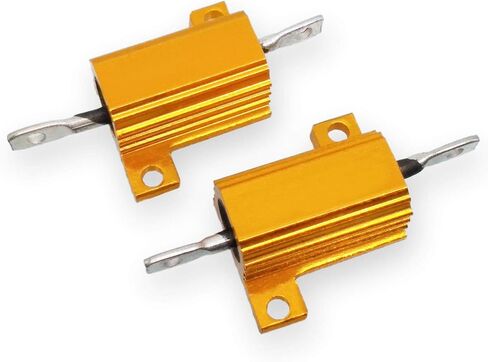 2PCS 12 ohm 12R 10W Watt Aluminum Housed Metal Case Wirewound Resistors in Saudi Arabia