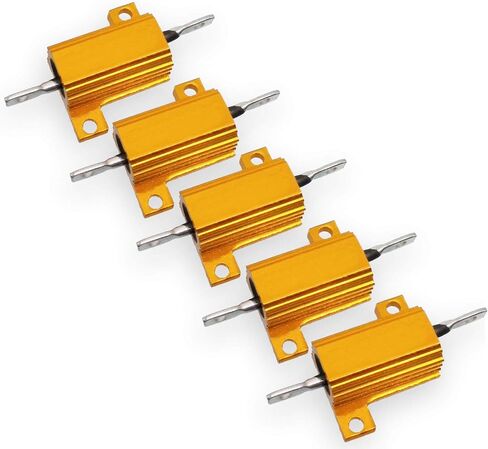 2PCS 12 ohm 12R 10W Watt Aluminum Housed Metal Case Wirewound Resistors in Saudi Arabia