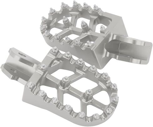 Dirt Bike Foot Pegs Pedals CNC Aluminum Footrest For CRF150F/CRF230F 2003-2019 Sur Ron S/X Segway X160/X260 Pit bike -Sliver in Saudi Arabia