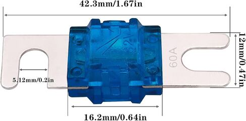 Tnisesm 9 Pcs Mini ANL Fuses 20A, 30A, 40A, 50A, 60A, 80A, 100A, 125A, 150A for Automotive Marine Audio Video System MINI-9S in Saudi Arabia