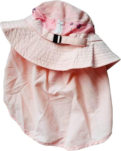 Icolor Kids Sun Hat UPF 50+ قبعة حماية من الشمس مع غطاء للرقبة صيفي للشاطئ قبعات لعب للأطفال الصغار قبعة سباحة للأولاد والبنات والأطفال من سن 3 إلى 10 سنوات in Kuwait
