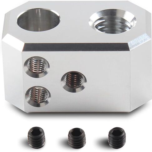 ملحقات الطابعة ثلاثية الأبعاد FYSETC - Prusa i3 MK4 Nextruder Heaterblock - كتلة ألومنيوم لـ Hotend: استنساخ كتلة تسخين بدرجة حرارة عالية لجزء MK4 MK3.9 XL لاستبدال المخزون من الطارد in Saudi Arabia