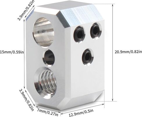 ملحقات الطابعة ثلاثية الأبعاد FYSETC - Prusa i3 MK4 Nextruder Heaterblock - كتلة ألومنيوم لـ Hotend: استنساخ كتلة تسخين بدرجة حرارة عالية لجزء MK4 MK3.9 XL لاستبدال المخزون من الطارد in Saudi Arabia