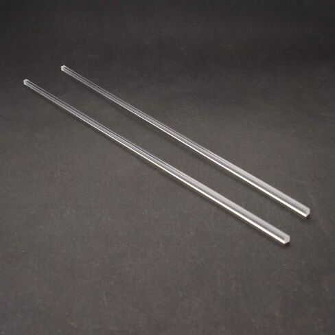 Fielect Acrylic Square Rod, 3mmx250mm, Transparent Clear Plastic Square Rod, Solid PMMA Bar 4pcs in Saudi Arabia