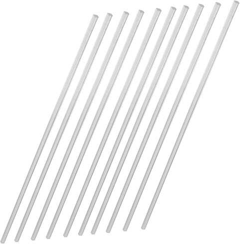 Fielect Acrylic Square Rod, 3mmx250mm, Transparent Clear Plastic Square Rod, Solid PMMA Bar 4pcs in Saudi Arabia