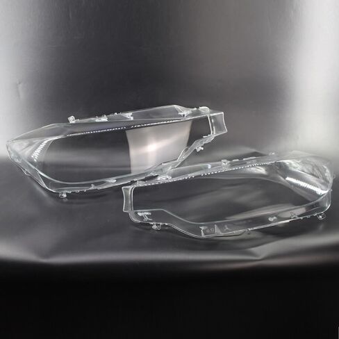 Headlight Lenses Plastic Covers 2PCS New Headlight Headlamp Lens Cover Left and Right Fit For BMW For F30 2012-2015 Clear Car Headlight Headlamp Lens Clear Lens Cover in Saudi Arabia