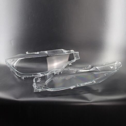 Headlight Lenses Plastic Covers 2PCS New Headlight Headlamp Lens Cover Left and Right Fit For BMW For F30 2012-2015 Clear Car Headlight Headlamp Lens Clear Lens Cover in Saudi Arabia