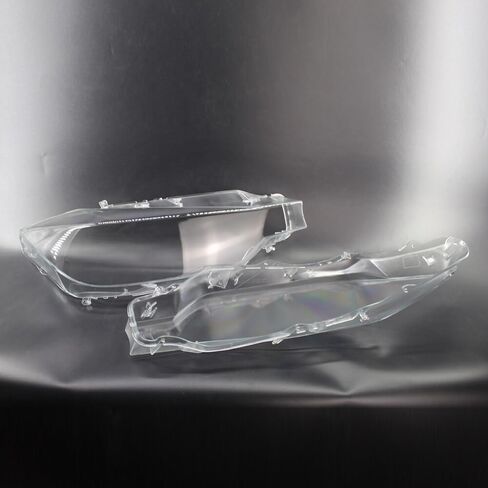 Headlight Lenses Plastic Covers 2PCS New Headlight Headlamp Lens Cover Left and Right Fit For BMW For F30 2012-2015 Clear Car Headlight Headlamp Lens Clear Lens Cover in Saudi Arabia