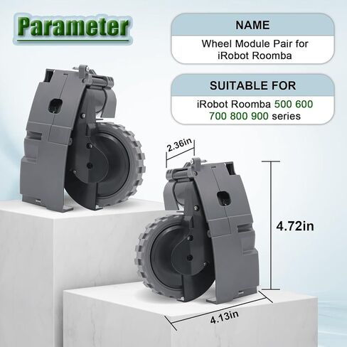 Right Left Drive Wheel Module for iRobot Roomba 500 600 700 800 900 Robot Vacuum Cleaner Repair Replacement Parts Accessories in Kuwait