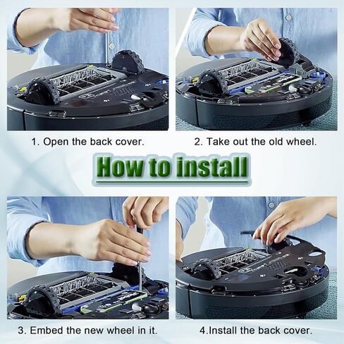 Right Left Drive Wheel Module for iRobot Roomba 500 600 700 800 900 Robot Vacuum Cleaner Repair Replacement Parts Accessories in Kuwait