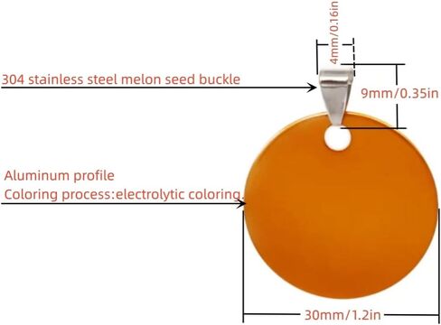 علامات الكلب الفارغة المصنوعة من الألومنيوم، علامات تعريف الكلب القط المحفورة يدويًا، علامات اسم هوية الحيوانات الأليفة الشخصية، علامة الكلب الفارغة DIY نحت، قطر 3 سم مزيج الألوان 12 قطعة in Kuwait