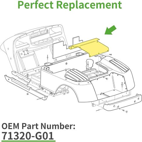 10L0L Golf Cart Access Panel Cover for EZGO TXT & Medalist 1994-2013 Gas or Electric, OEM# 71320-G01 in Saudi Arabia