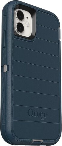 حافظة وحافظة متينة من سلسلة OtterBox Defender لهاتف iPhone 11 فقط (ليس للطراز Pro) - عبوة غير مخصصة للبيع بالتجزئة - Gone Fishin Blue (مع الدفاع الميكروبي) in Saudi Arabia