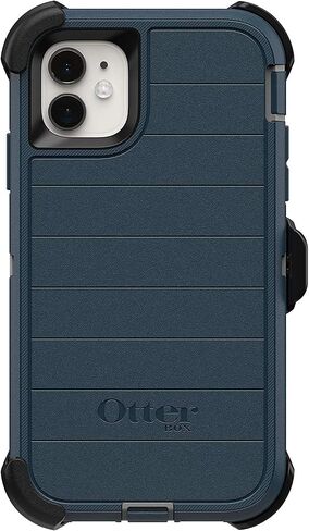 حافظة وحافظة متينة من سلسلة OtterBox Defender لهاتف iPhone 11 فقط (ليس للطراز Pro) - عبوة غير مخصصة للبيع بالتجزئة - Gone Fishin Blue (مع الدفاع الميكروبي) in Saudi Arabia