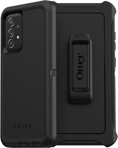 OtterBox Defender Series Screenless Edition Case for Galaxy A52 5G - Holster Clip Included - Non-Retail Packaging - Black in Saudi Arabia