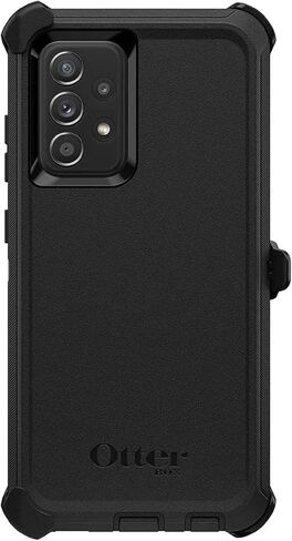 OtterBox Defender Series Screenless Edition Case for Galaxy A52 5G - Holster Clip Included - Non-Retail Packaging - Black in Saudi Arabia